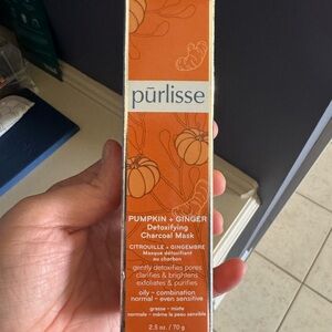 Purlisse Pumpkin + Ginger Detox Charcoal Mask NIB 2.5 oz Vegan Clean Beauty